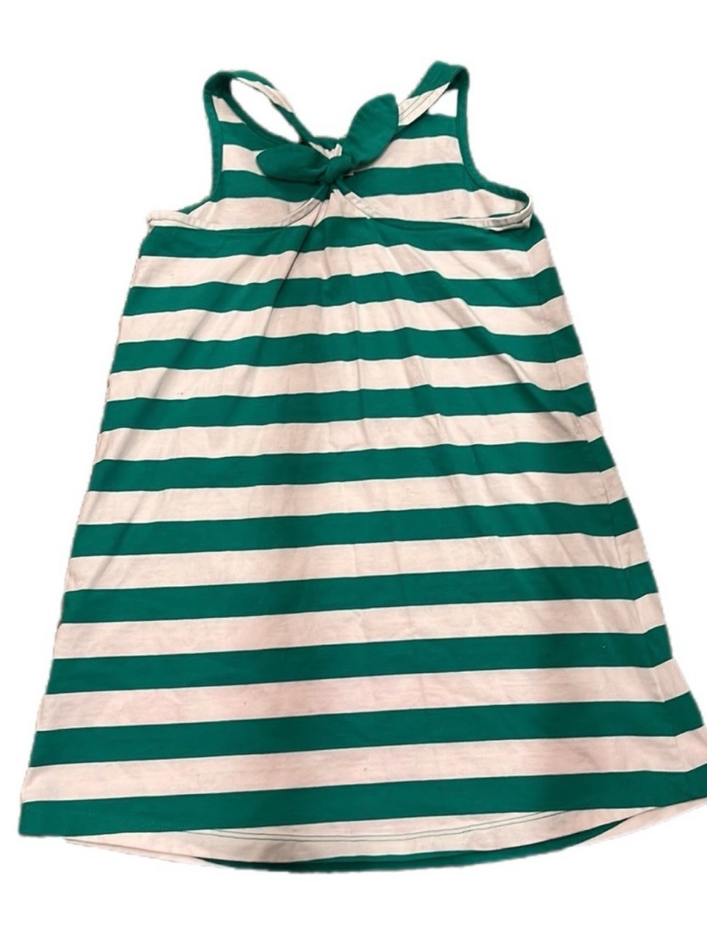 Hanna Andersson Green and White Striped Tank Dress - Picture 2 of 6